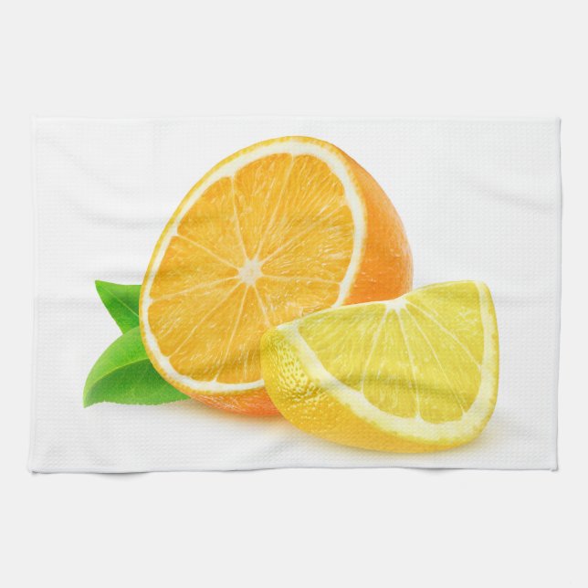 Orange und Zitrone Küchentuch (Horizontal)