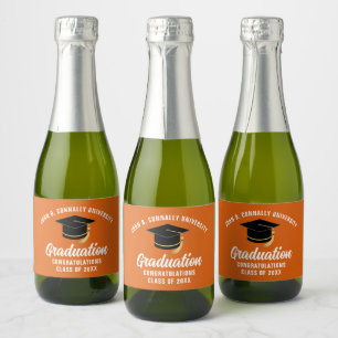 Orange Uni-Abschluß Party Personalisiert Mini