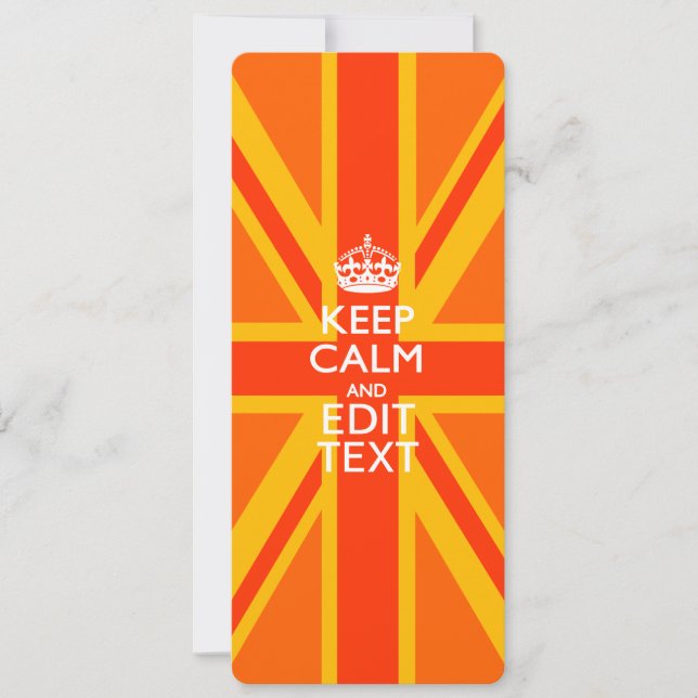 Orange Union Jack British Flag Swag (Vorderseite)
