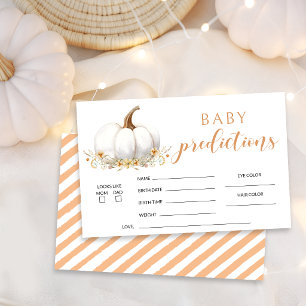 Orange unsere kleinen Kürbis-Baby-Party-Vorhersage Briefpapier