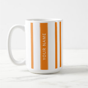 Orange Vertikale Streifen mit Ihrer Tasse