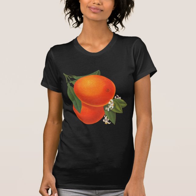 Orange Vintag Crate Art T-Shirt (Vorderseite)