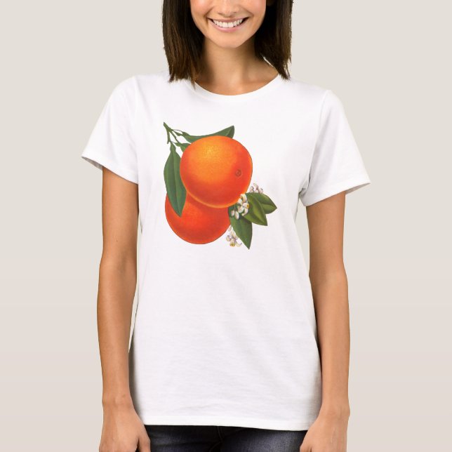 Orange Vintag Crate Art T-Shirt (Vorderseite)