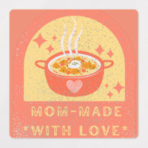 Orange Vintage Mutti-gemacht mit Liebe