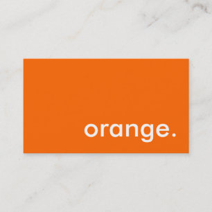 Orange. Visitenkarte