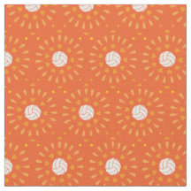 Orange Volleyballs Kaleidoskop Muster