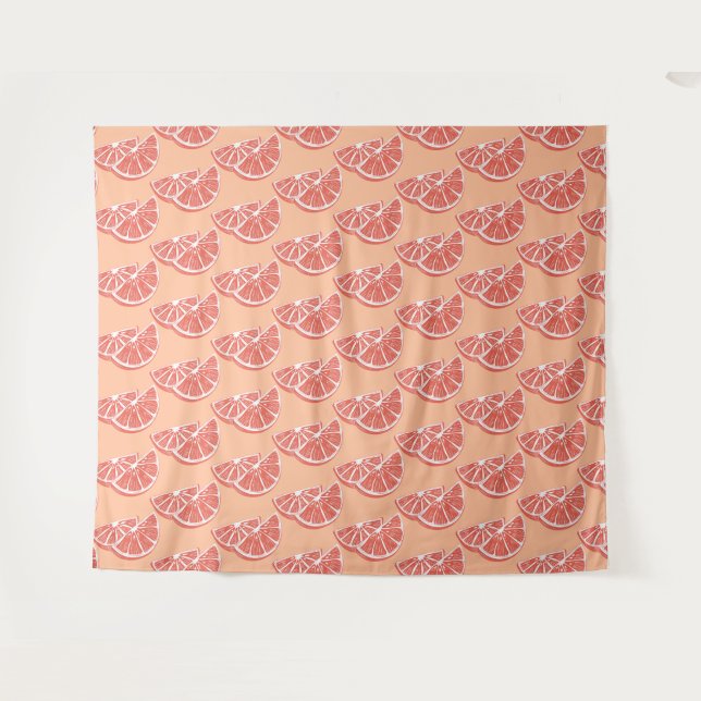 Orange Wandteppich (Vorderseite (Horizontal))