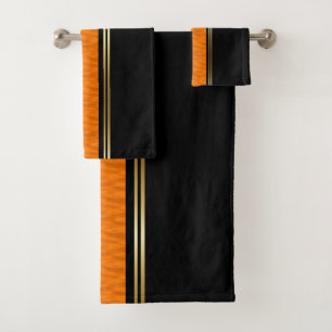 Orange Wasser Badhandtuch Set