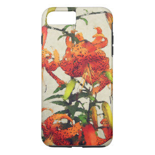 Orange Wasserfarbe Tigerlilie 1 Case-Mate iPhone Hülle