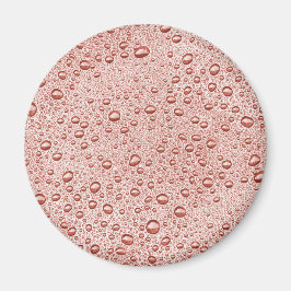 Orange Wassertröpfchen des Pfirsiches Magnet