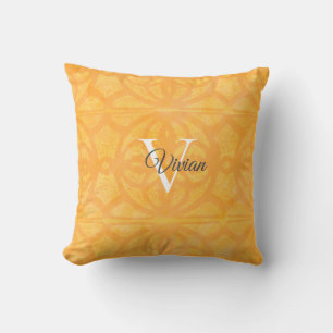 Orange Watercolor Kissen