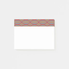 Orange Waves Post-it Klebezettel