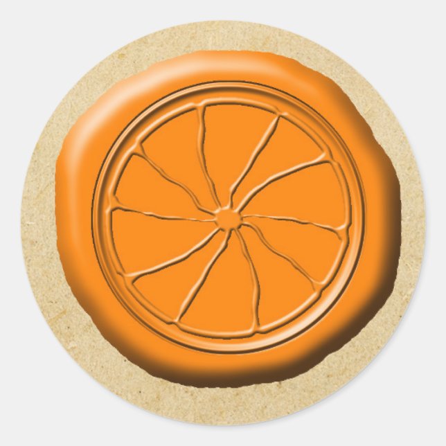 Orange Wax Siegel OFMD Slip Design Sticker (Vorderseite)