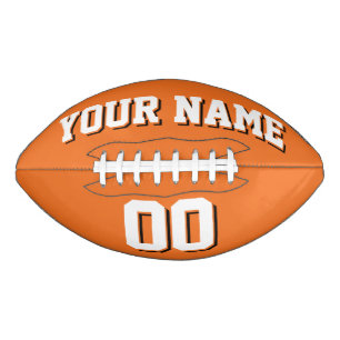 ORANGE WEISS UND SCHWARZ, kundenspezifischer Fußba Football
