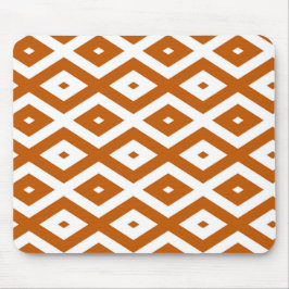Orange-weiße Diamantform Mousepad