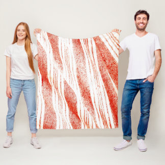 Orange-weiße gewebte Fouta-Textilie Fleecedecke