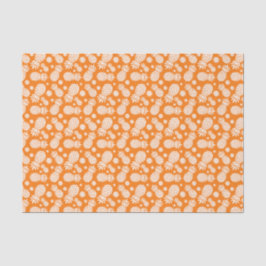 Orange weißes Seidenpapier der Ananas und des
