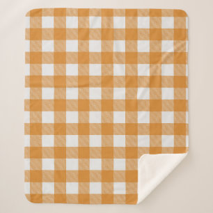Orange White Buffalo Check Plaid Farmhouse