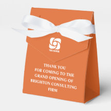 Orange White Company Logo Benutzerdefinierte Gesch