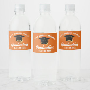 Orange White Custom School 2025 Graduation Party