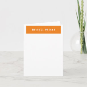 Orange White Modern Schlicht einfach Minimalistisc