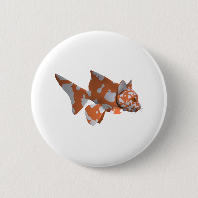 Orange-White Spotted Catfish Button (Vorderseite)