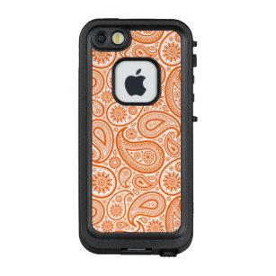 Orange & White Vintag Paisley LifeProof FRÄ’ iPhone SE/5/5s Hülle