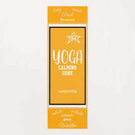 Orange White Yogamatte