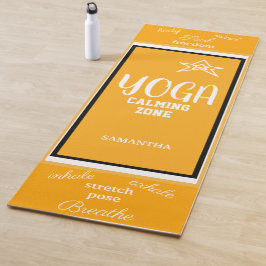 Orange White Yogamatte