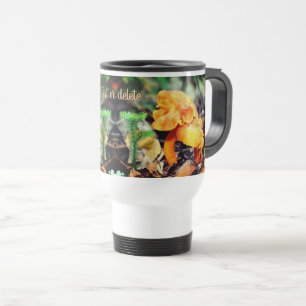 Orange Wild Mushrooms Natur Personalisiert Reisebecher