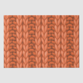 Orange Winter Knitting Wooly Muster Seidenpapier