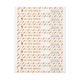 Orange wir bewegten Streifen
