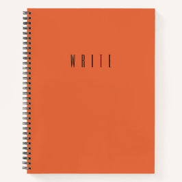 Orange Write Notizbuch