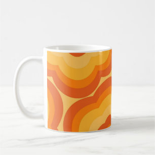 Orange Y2K Wildblume Bold Retro Spring Kitchen Kaffeetasse