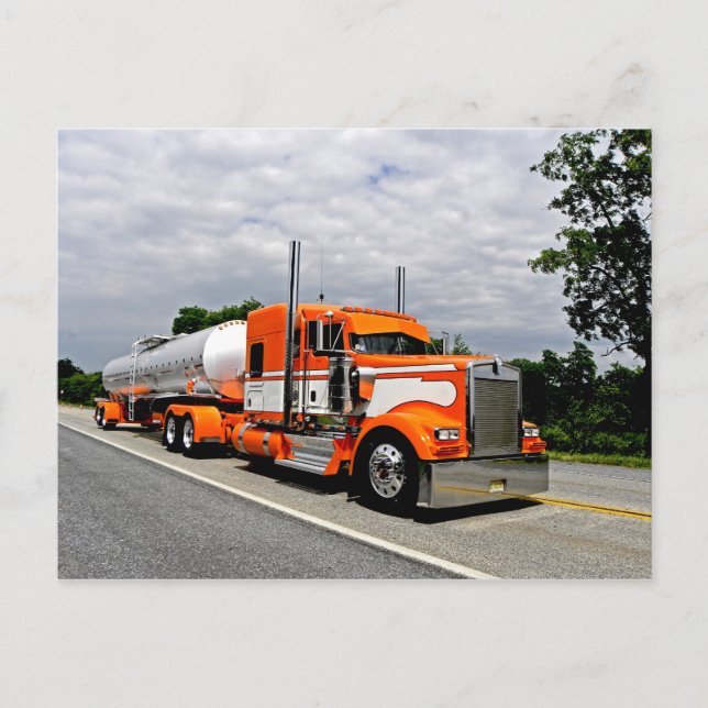 Orange Ya Jealous Kenworth Postcard Postkarte (Vorderseite)