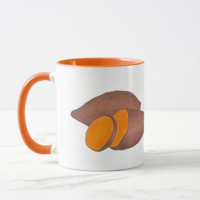 Orange Yam Baked Sweet Potato Cooking Feinschmecke Tasse (Links)