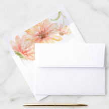 Orange & Yellow Floral Wedding Liner