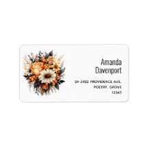 Orange Yellow Gray Blume Bouquet Adresse