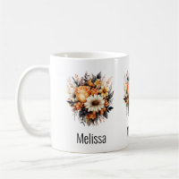 Orange Yellow Gray Blume Bouquet