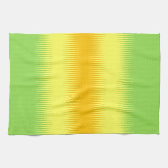 Orange Yellow Green Combo Geschirrtuch (Horizontal)