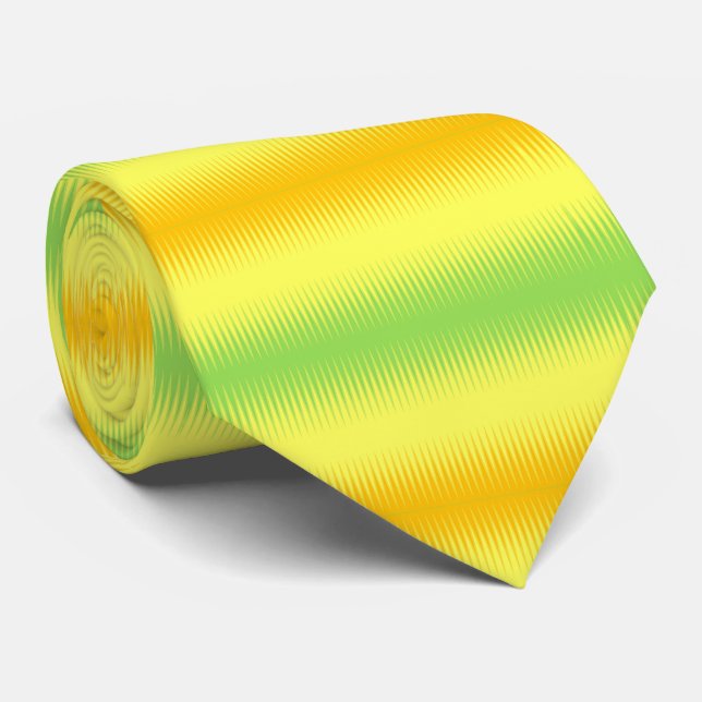 Orange Yellow Green Krawatte (Gerollt)