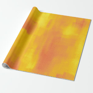 Orange Yellow Modern Abstrakt Geschenkpapier