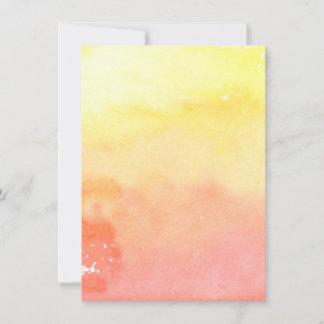 Orange Yellow Pink Watercolor Aquarell