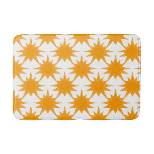 Orange Yellow Sunny Suns Badematte
