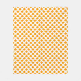 Orange Yellow Sunny Suns Fleecedecke