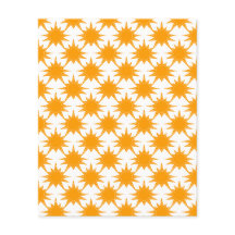 Orange Yellow Sunny Suns Scrapbook Paper