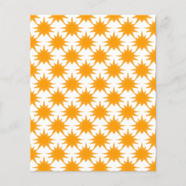 Orange Yellow Sunny Suns Scrapbook Paper