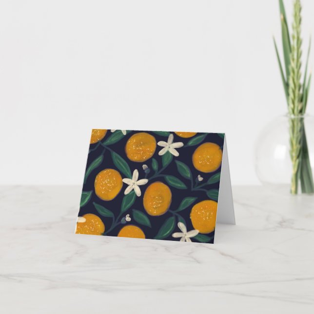 Orange You Glad Dankeskarte (Vorderseite)