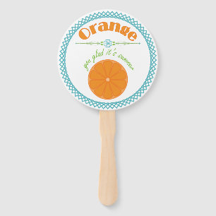 Orange You Glad Es ist Sommer Fun Fruit Theme Fächer