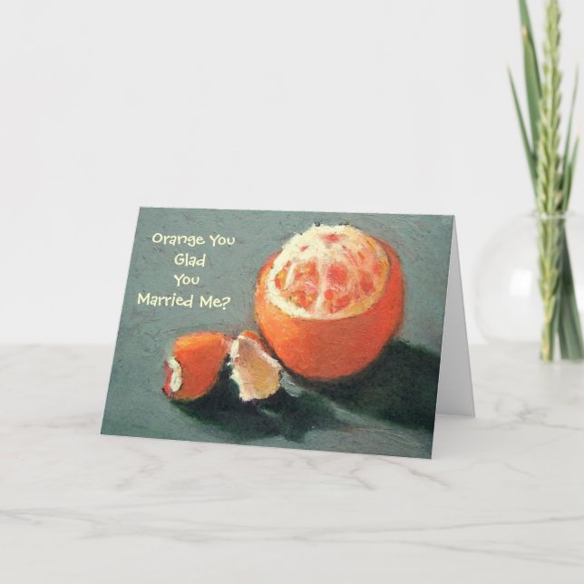 ORANGE YOU GLAD....JAHRESKARTE KARTE (Vorderseite)